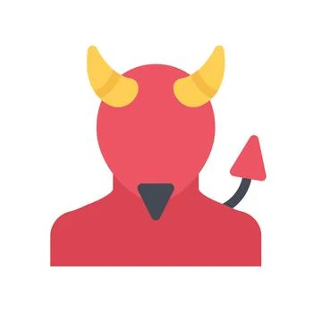 Design vector image icons devil Illustrazione stock