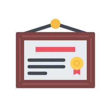 Design vector image icons diploma Stock Illustration
