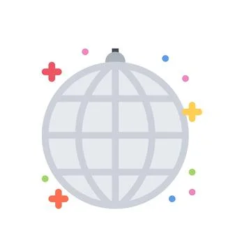 Design vector image icons disco ball Stock Illustration