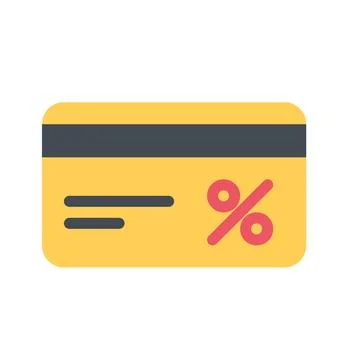 Design vector image icons discount card Stock Illustration
