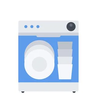 Design vector image icons dishwasher Stock Illustration