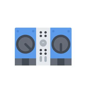 Design vector image icons dj mixer Stock Illustration