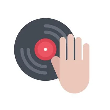 Design vector image icons dj Stock Illustration