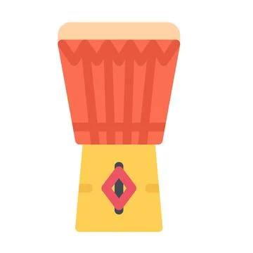 Design vector image icons djembe drum Stock Illustration