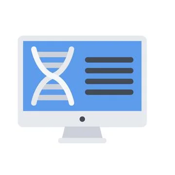 Design vector image icons dna analysis Stock Illustration
