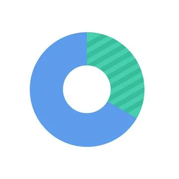 Design vector image icons donut-chart 库存插图