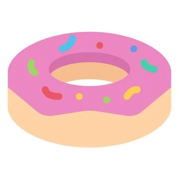 Design vector image icons donut 库存插图