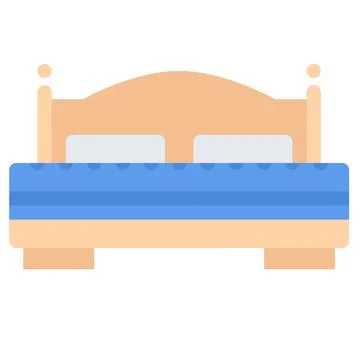 Design vector image icons double-bed Stock Illustration