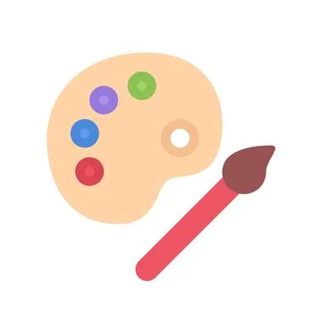 Design vector image icons drawing palette Stock Illustration