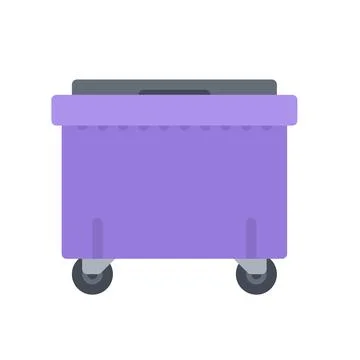 Design vector image icons dumpster 库存插图