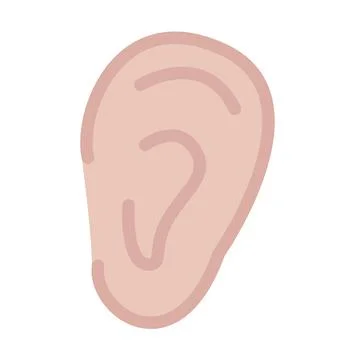 Design vector image icons ear Stock Illustration