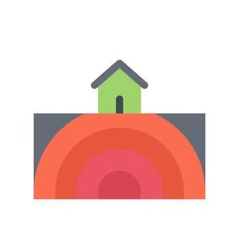 Design vector image icons earthquake Stock Illustration
