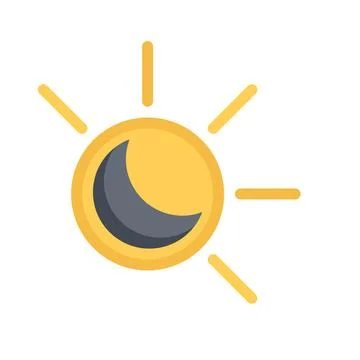 Design vector image icons eclipse Illustrazione stock