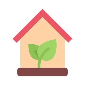 Design vector image icons eco house Stock Illustration