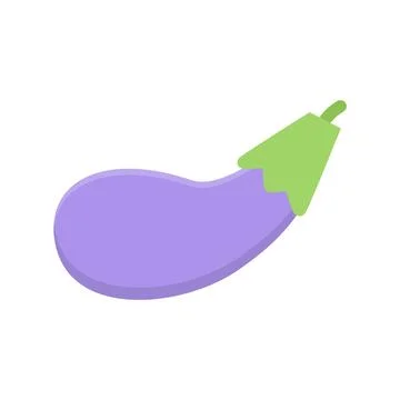 Design vector image icons eggplant Illustrazione stock