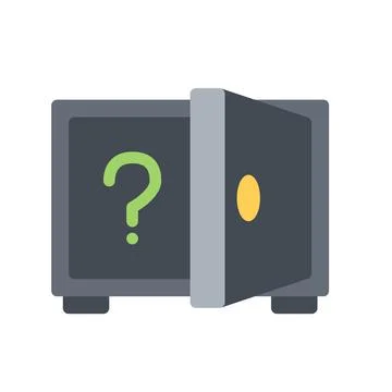 Design vector image icons empty safe Stock Illustration