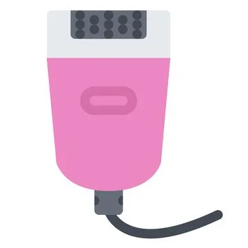 Design vector image icons epilator Stock Illustration