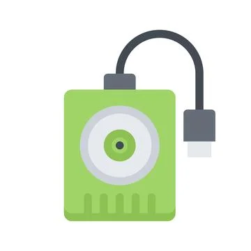 Design vector image icons external hard disk Stock Illustration