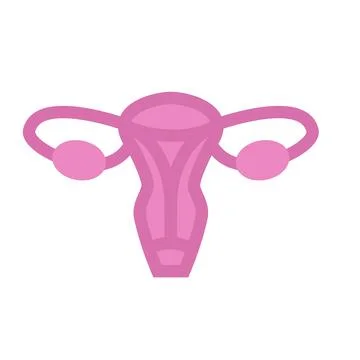 Design vector image icons fallopian tubes Stock Illustration