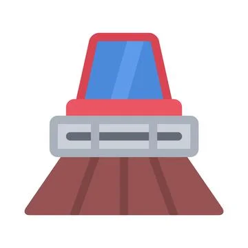 Design vector image icons field tractor Stock Illustration