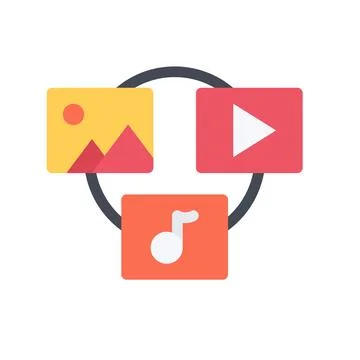 Design vector image icons file sharing Stock Illustration