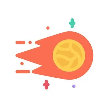 Design vector image icons fire ball Stock Illustration