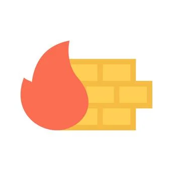 Design vector image icons firewall Stock Illustration