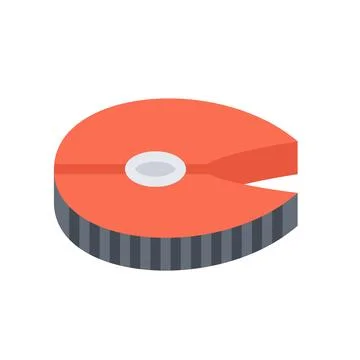 Design vector image icons fish-steak Stock Illustration