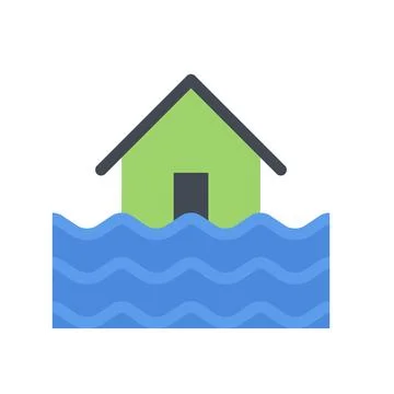 Design vector image icons flood Stock Illustration