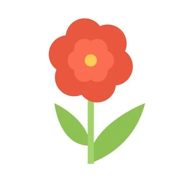 Design vector image icons flower Illustrazione stock