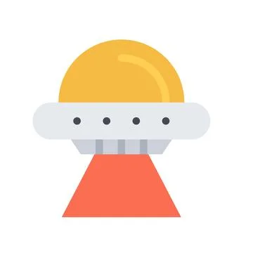 Design vector image icons flying saucer Stock Illustration