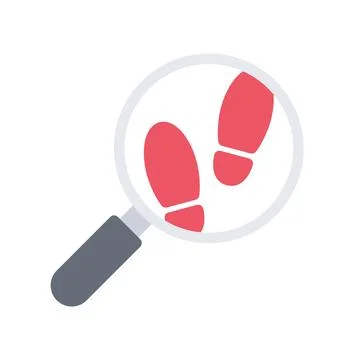 Design vector image icons footprints Illustrazione stock