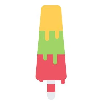 Design vector image icons fruit ice Stock Illustration