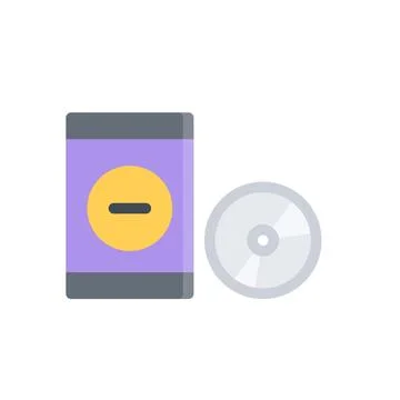 Design vector image icons game disk Stock Illustration