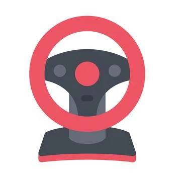 Design vector image icons game steering wheel Stock Illustration