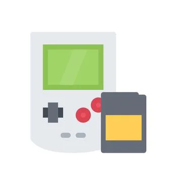 Design vector image icons gameboy Illustrazione stock