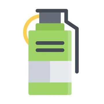 Design vector image icons gas grenade Stock Illustration