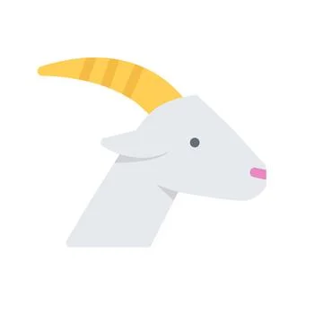 Design vector image icons goat Illustrazione stock
