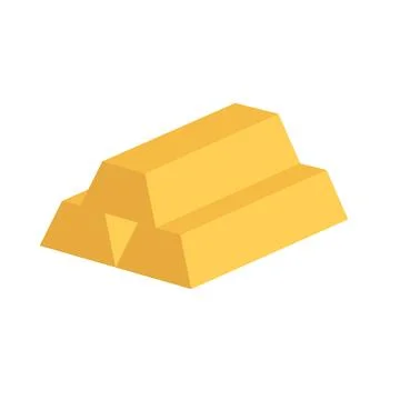Design vector image icons gold-bullion Stock Illustration