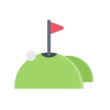 Design vector image icons golf course Stock Illustration