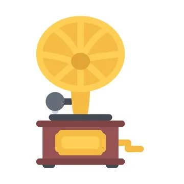 Design vector image icons gramophone Stock Illustration