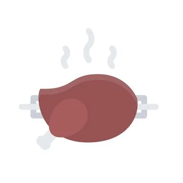 Design vector image icons grilled-chicken Stock Illustration
