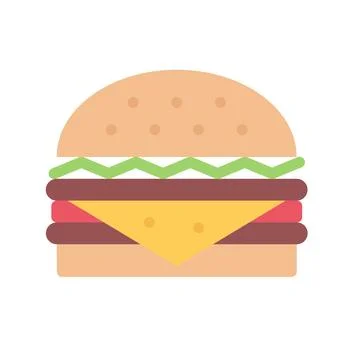 Design vector image icons hamburger Stock Illustration