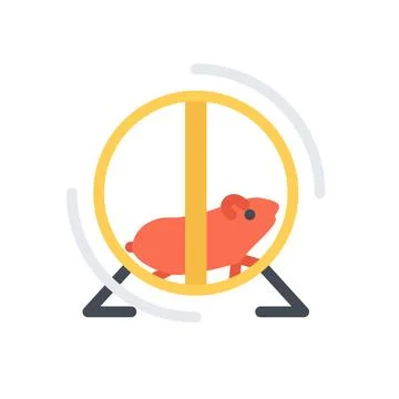 Design vector image icons hamster Stock Illustration