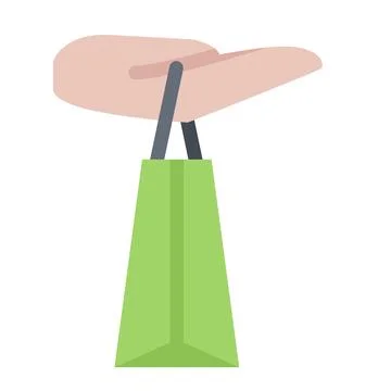Design vector image icons hand pocket Illustrazione stock