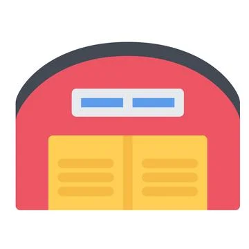 Design vector image icons hangar Stock Illustration