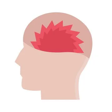 Design vector image icons headache Stock Illustration