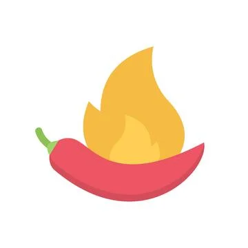 Design vector image icons hot-pepper Illustrazione stock