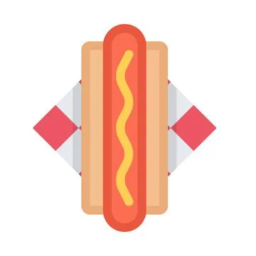 Design vector image icons hot dog Stock Illustration