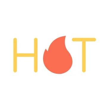Design vector image icons hot Stock Illustration